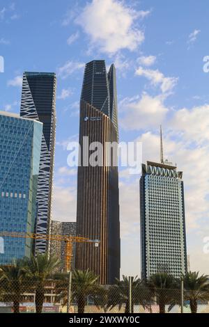 Riyad, Arabie Saoudite - mars 25 2024, King Abdullah Financial District , KAFD tours d'affaires Banque D'Images