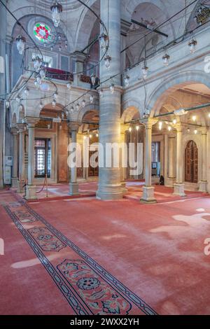 Intérieur de la mosquée Laleli, Istanbul, Turquie Banque D'Images