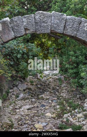 Tunnel de Vespasianus Titus, Antakya, Antioche, province de Hatay, Turquie Banque D'Images