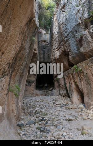 Tunnel de Vespasianus Titus, Antakya, Antioche, province de Hatay, Turquie Banque D'Images