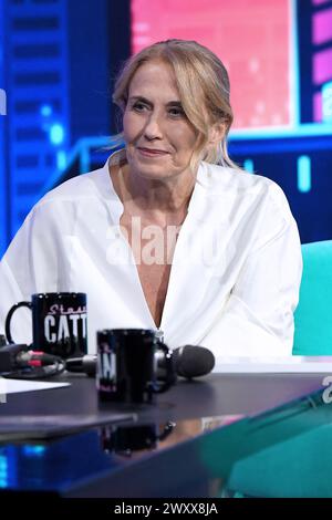 Milan, Italie. 02 avril 2024. Milan, émission de télévision “Stasera c'è Cattelan” - Rai 2 - Monica Maggioni crédit : Agence photo indépendante/Alamy Live News Banque D'Images