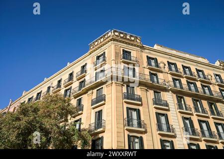 Hôtel Colon, Av. De la Catedral, Barcelone, Catalogne, Espagne Banque D'Images