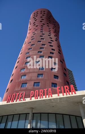 Hotel Torres Porta Fira, PL. d'Europa, Barcelone, Catalogne, Espagne Banque D'Images