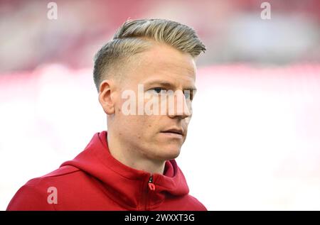 Chris Fuehrich VfB Stuttgart (27) Portrait, MHPArena, MHP Arena Stuttgart, Baden-Wuerttemberg, Allemagne Banque D'Images