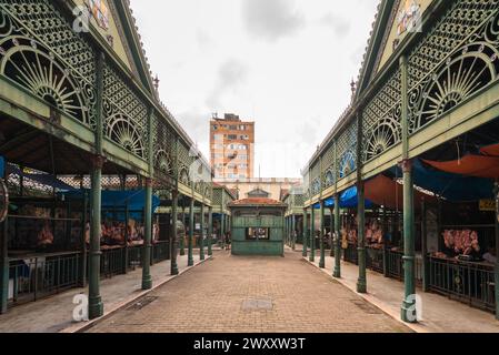 Marché municipal, partie du complexe Ver o Peso, utilisé comme marché de la viande dans la ville de Belem au nord du Brésil Banque D'Images