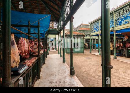 Marché municipal, partie du complexe Ver o Peso, utilisé comme marché de la viande dans la ville de Belem au nord du Brésil Banque D'Images