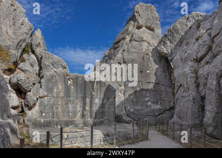 Site archéologique hittite, Yazilikaya, province de Corum, Turquie Banque D'Images