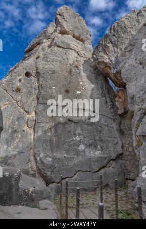 Site archéologique hittite, Yazilikaya, province de Corum, Turquie Banque D'Images