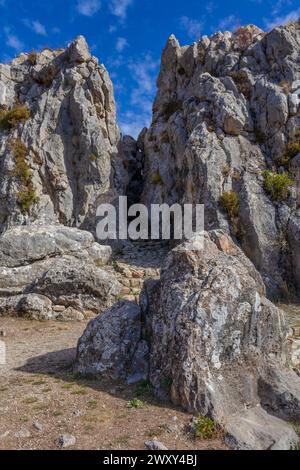 Site archéologique hittite, Yazilikaya, province de Corum, Turquie Banque D'Images