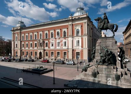 Monument Grunwald, place Matejki, Cracovie, Pologne Banque D'Images
