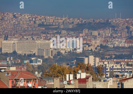 Paysage urbain d'Ankara, Turquie Banque D'Images