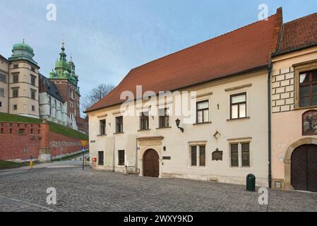 Jan Dlugosz House, Kanonicza Street, Cracovie, Pologne Banque D'Images