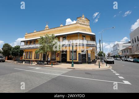 L'hôtel Post Office à Maryborough, Queensland, Australie . Banque D'Images