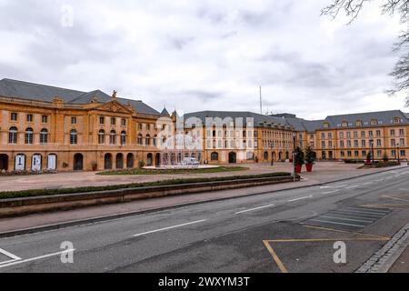 Metz, France - 23 janvier 2022 : Opéra et théâtre de Metz Métropole sur la place de la Comédie, Metz, France. Banque D'Images