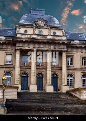 Paris 1er arrondissement. Le Palais de Justice situé sur l'ile de la Cité. Ile de France. France ; Europe Banque D'Images