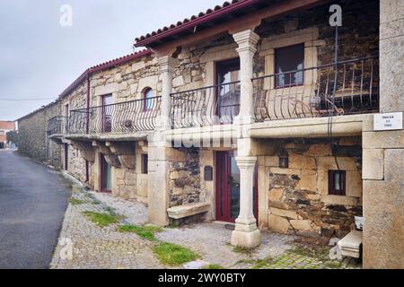 Maison traditionnelle. Ifanes, Miranda do Douro. Trás-os-Montes, Portugal Banque D'Images