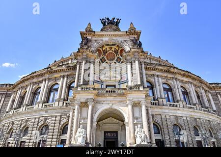 Opéra Semper à Dresde, Allemagne Banque D'Images