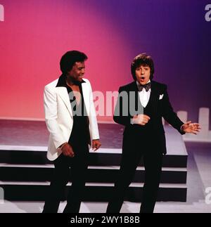 8 x 1 in Noten, ZDF Fernsehshow, Deutschland, 1978, in der Show : Roberto Blanco und Michael Schanze Banque D'Images