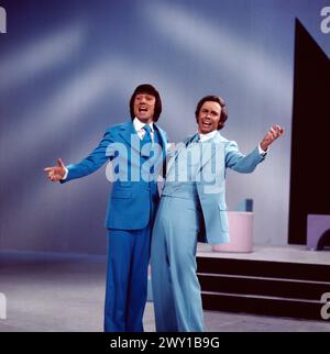 8 x 1 in Noten, ZDF Fernsehshow, Deutschland, 1975, in der Show : Udo Jürgens und Peter Kraus Banque D'Images