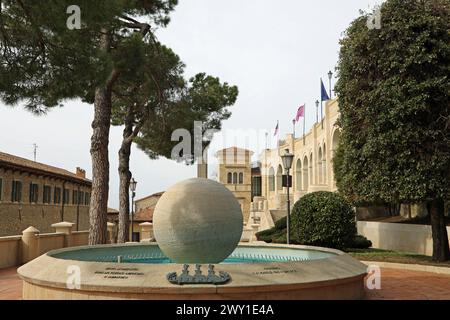 Fontaine d'eau à Saint-Marin offert par le peuple d'Amérique Banque D'Images