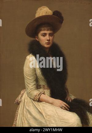 Henri Fantin-Latour - Portrait de Sonia Banque D'Images