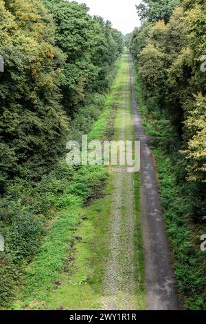 Trouee de Wallers Arenberg Dreve des boules d'Herin Banque D'Images