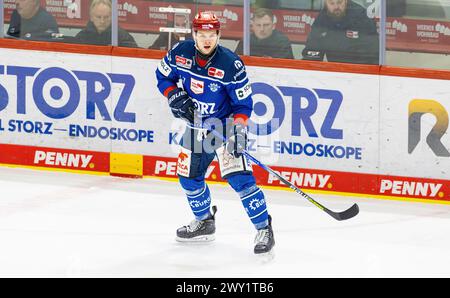 #47 Alexander Karachun, Schwenninger Wild Wings Forward. (Villingen-Schwenningen, Allemagne, 24.03.2024) Banque D'Images