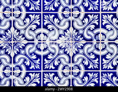 Carreaux colorés portugais à motifs, Praia da Costa Nova, Aviero, Portugal, Europe Banque D'Images