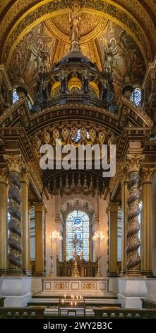 Intérieur de la cathédrale Saint-Paul, Londres, Angleterre, Royaume-Uni Banque D'Images