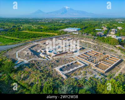 Ruines de l'ancien Dvin en Arménie Banque D'Images