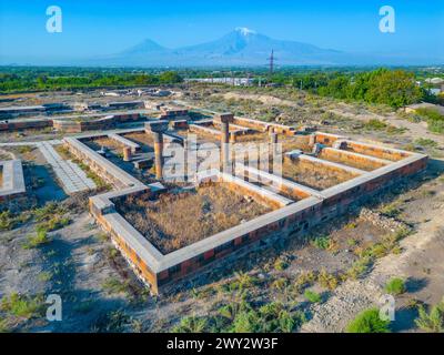 Ruines de l'ancien Dvin en Arménie Banque D'Images