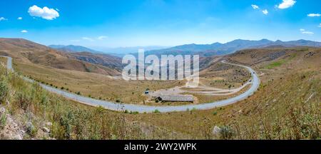 Vue panoramique du col de Selim en Arménie Banque D'Images