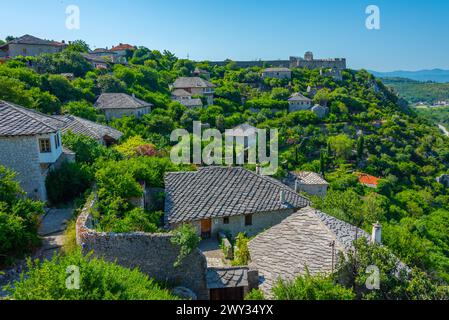 Village de Pocitelj en Bosnie-Herzégovine Banque D'Images