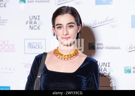 3 avril 2024, Rome, Italie : Michela de Rossi assiste à la séance photo de la soirée d'ouverture de la 14ème édition de ''rendez-vous'' au Palazzo Farnese à Rome (crédit image : © Matteo Nardone/Pacific Press via ZUMA Press Wire) USAGE ÉDITORIAL SEULEMENT! Non destiné à UN USAGE commercial ! Banque D'Images