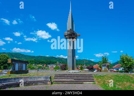 Parc commémoratif de Bratunac en Bosnie-Herzégovine Banque D'Images