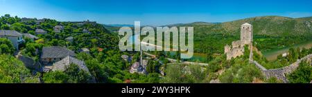 Village de Pocitelj en Bosnie-Herzégovine Banque D'Images