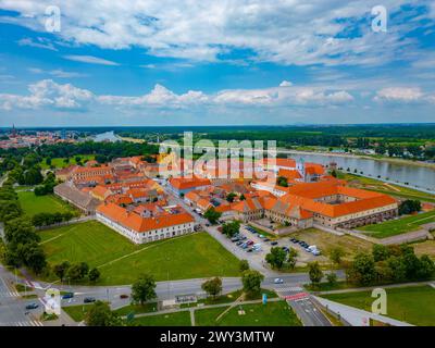 Vue aérienne de la vieille ville d'Osijek, Croatie Banque D'Images