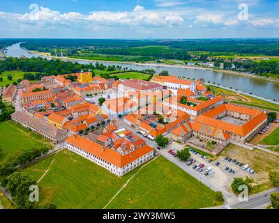 Vue aérienne de la vieille ville d'Osijek, Croatie Banque D'Images