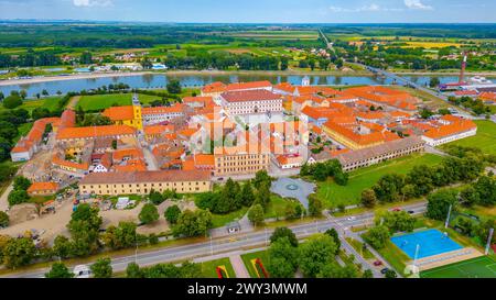 Vue aérienne de la vieille ville d'Osijek, Croatie Banque D'Images