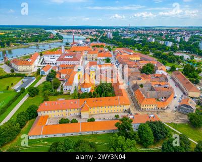 Vue aérienne de la vieille ville d'Osijek, Croatie Banque D'Images