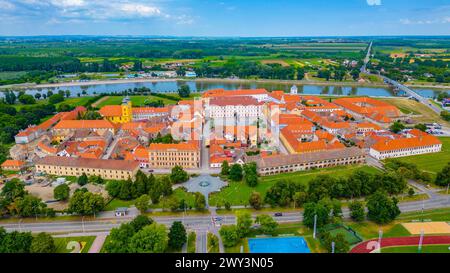 Vue aérienne de la vieille ville d'Osijek, Croatie Banque D'Images