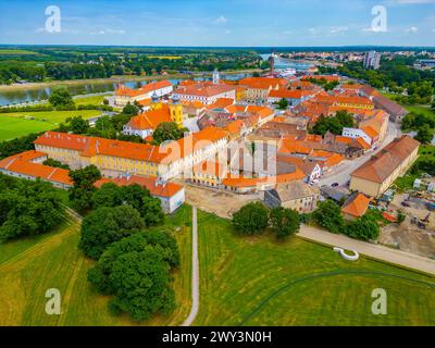 Vue aérienne de la vieille ville d'Osijek, Croatie Banque D'Images