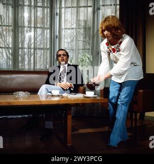 Kleine Bank mit Noten schlechten, Kinofilm, Deutschland 1975, Regie : Eberhard Pieper, acteurs : Walter Kohut, Angelika Bender Banque D'Images