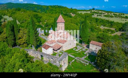 Journée d'été au monastère d'Ikalto en Géorgie Banque D'Images