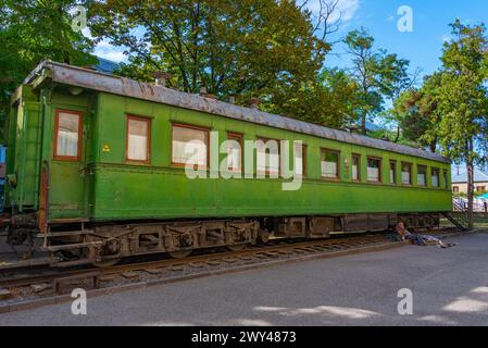 Vue du train de StalinвЂ à Gori, Géorgie Banque D'Images