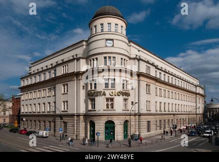 Bureau de poste principal, Wielopole, Fryderyk Tadanier, Cracovie, Pologne Banque D'Images