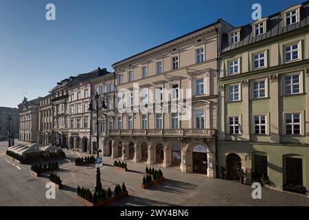 Centre culturel international, place du marché principal, Cracovie, Pologne Banque D'Images