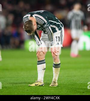Londres, Royaume-Uni. 30 mars 2024. 30 mars 2024 - Brentford v Manchester United - premier League - GTECH Community Stadium. Rasmus Hojlund, de Manchester United, a défait contre Brentford. Crédit photo : Mark pain/Alamy Live News Banque D'Images