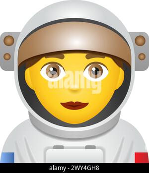 Astronaute de femme Illustration de Vecteur