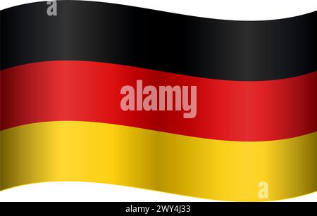 Drapeau de l’Allemagne Illustration de Vecteur